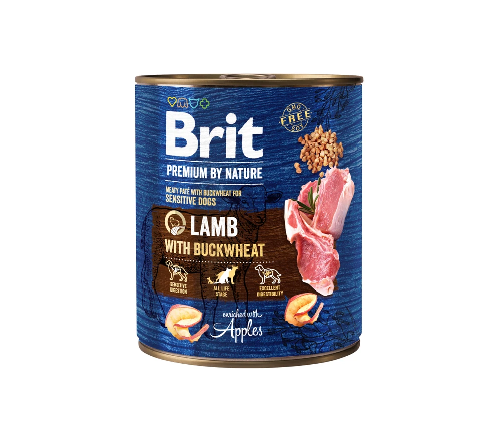 Brit_Premium Šlapias šunų maistas Brit Premium By Nature ėriena 0.4kg