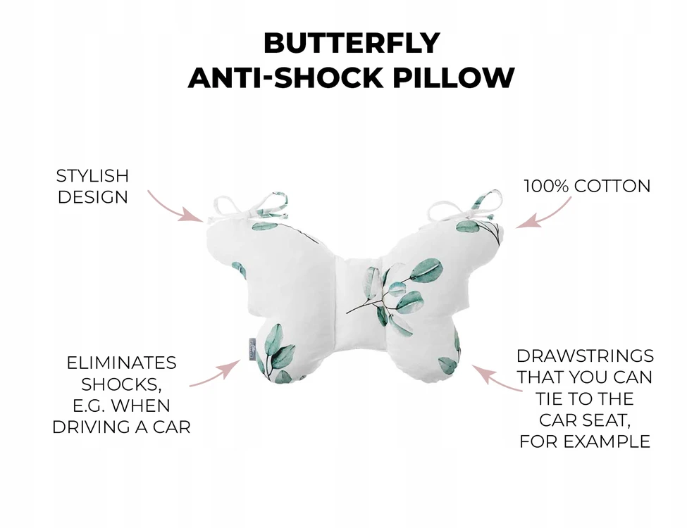 Sleepee Sleepe Anti-shock Pagalvė Butterfly Bohemian_Sand