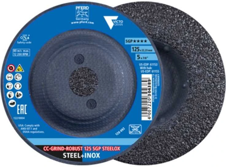 Šlifavimo diskas PFERD CC-Grind-Robust 125 SGP Steelox