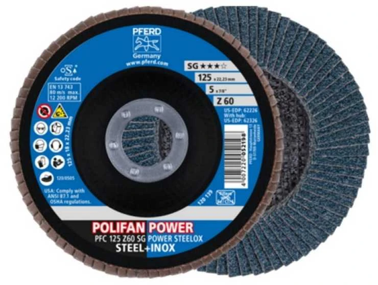 Šlifavimo diskas PFERD SA-PFC125 Z60 SG Power