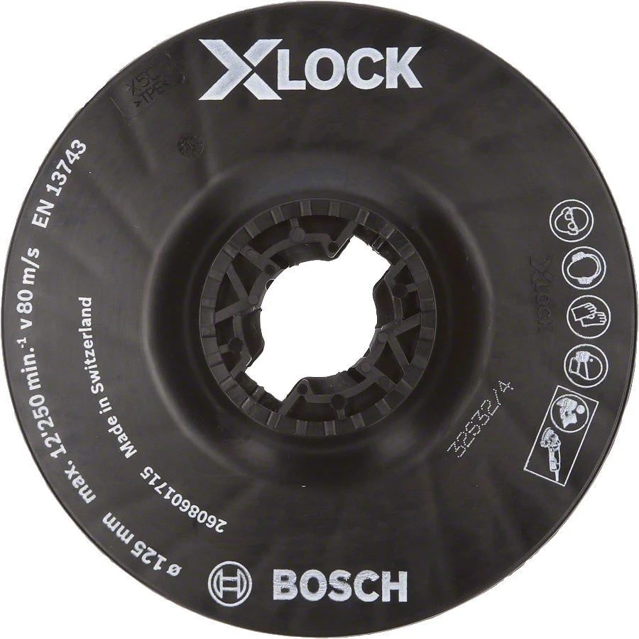Bosch X-LOCK diskinis pagrindas vidutinis, 125 mm