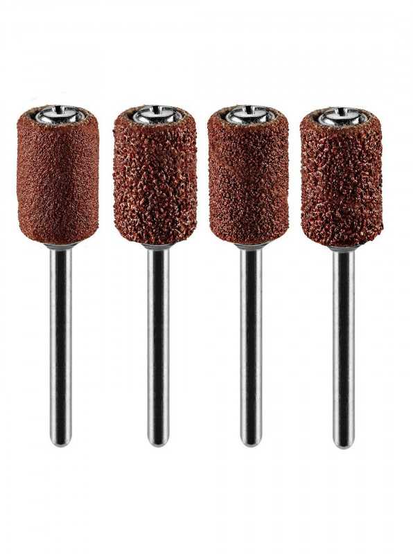 Šlifavimo juostų rinkinys GRAPHITE 6,3 mm (K60, K80, K120, K240) - 100 vnt. + 2 kotai 3,2 mm