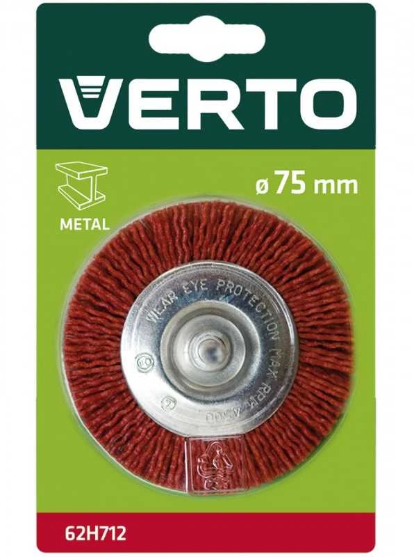 Šlifavimo šepetys VERTO 62H712 75mm (plokščias)