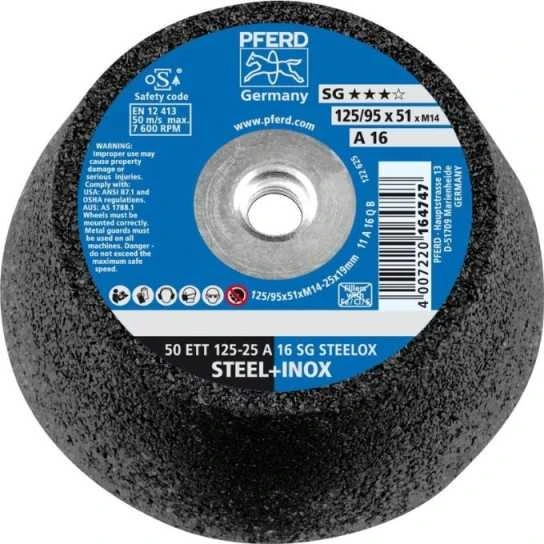 Šlifavimo taurė PFERD ETT SG STEELOX 125x25 M14