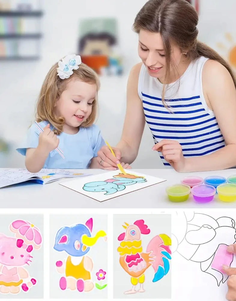SLIME DIDELIS KŪRYBINIS RINKINYS, SLIME PRIEDAI, PAPRAŠYMAI VAIKŲ DĖŽUTĖS GAMYBAI