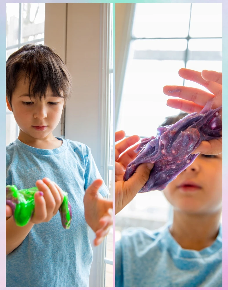SLIME DIDELIS KŪRYBINIS RINKINYS, SLIME PRIEDAI, PAPRAŠYMAI VAIKŲ DĖŽUTĖS GAMYBAI