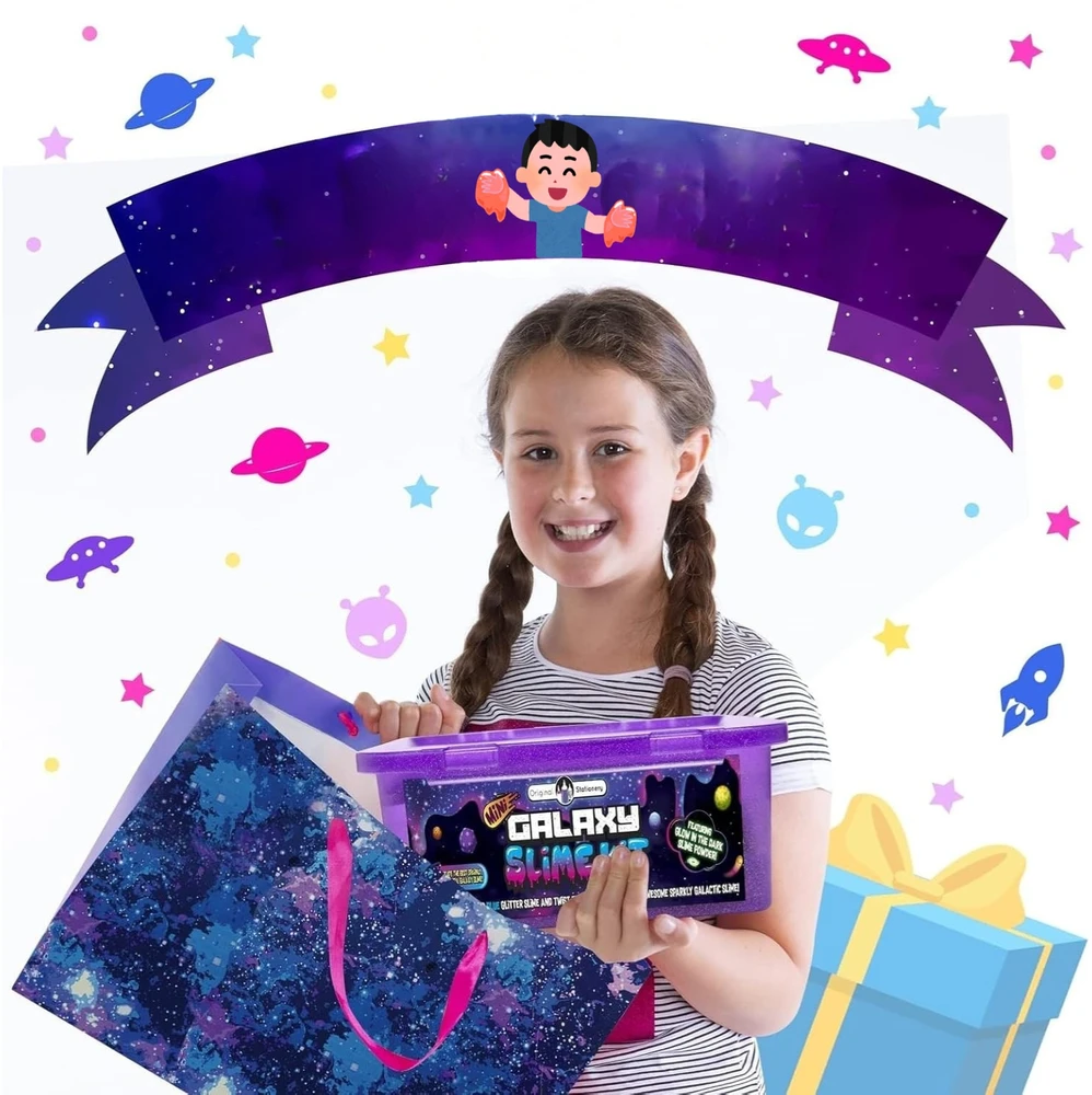 Slime gamybos rinkinys, Žaidimų tešla, Vaikai, Kūrybinė erdvė, Galaxy