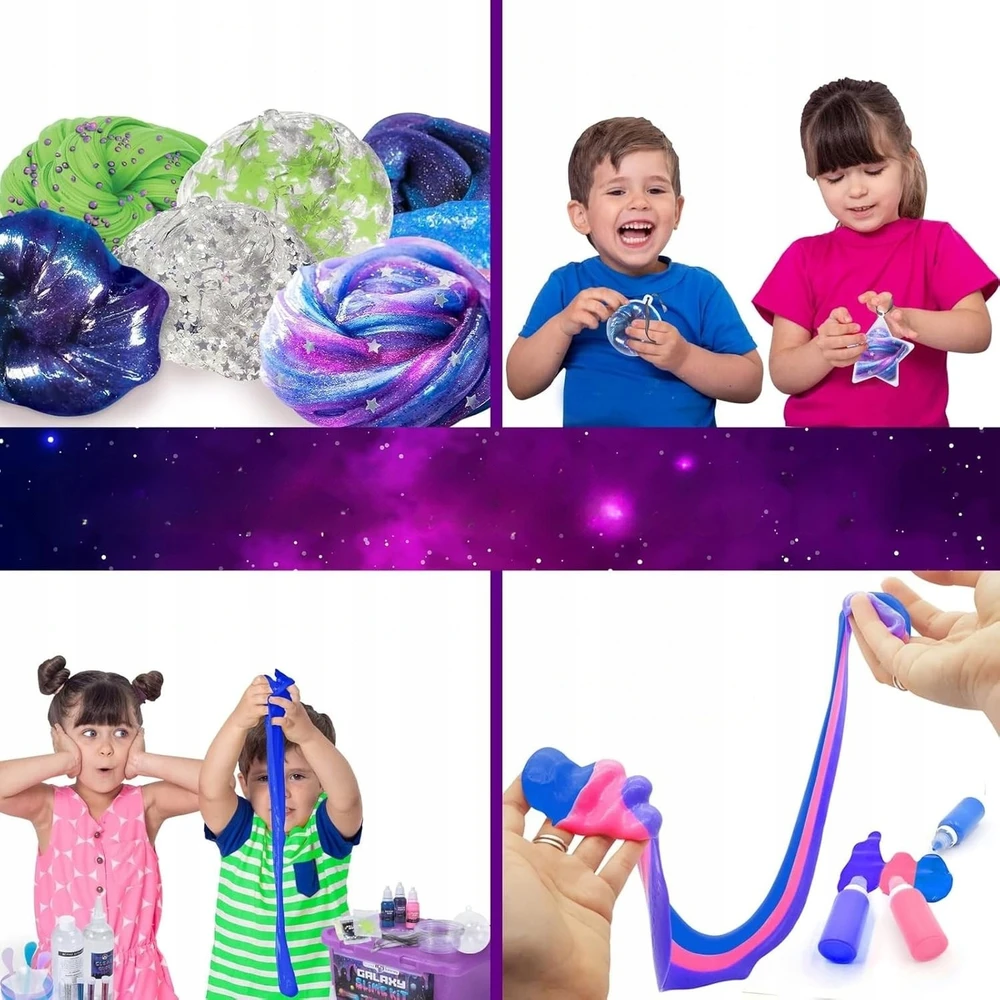 Slime gamybos rinkinys, Žaidimų tešla, Vaikai, Kūrybinė erdvė, Galaxy