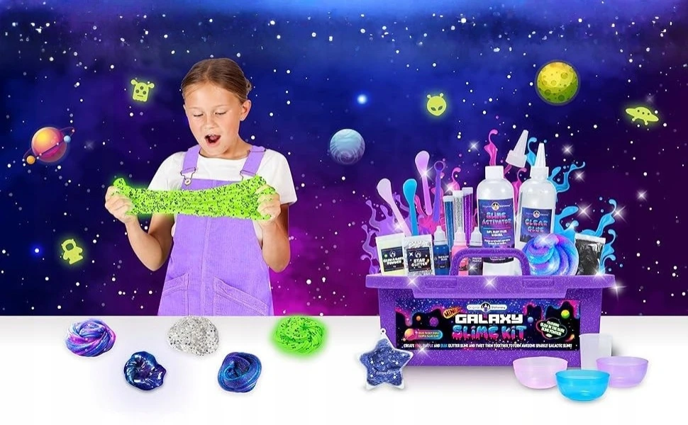 Slime gamybos rinkinys, Žaidimų tešla, Vaikai, Kūrybinė erdvė, Galaxy