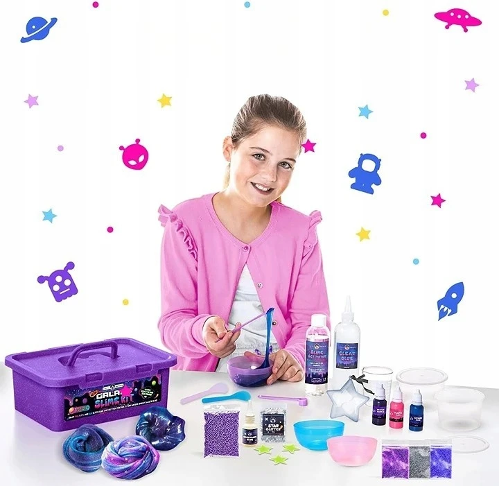 Slime gamybos rinkinys, Žaidimų tešla, Vaikai, Kūrybinė erdvė, Galaxy