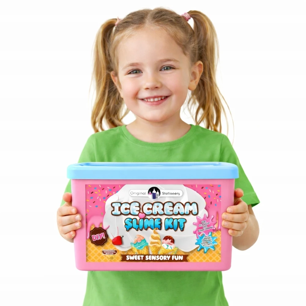 „Slime Play“ tešlos gaminimo vaikams „Creative Factory“ ledų bandelių rinkinys