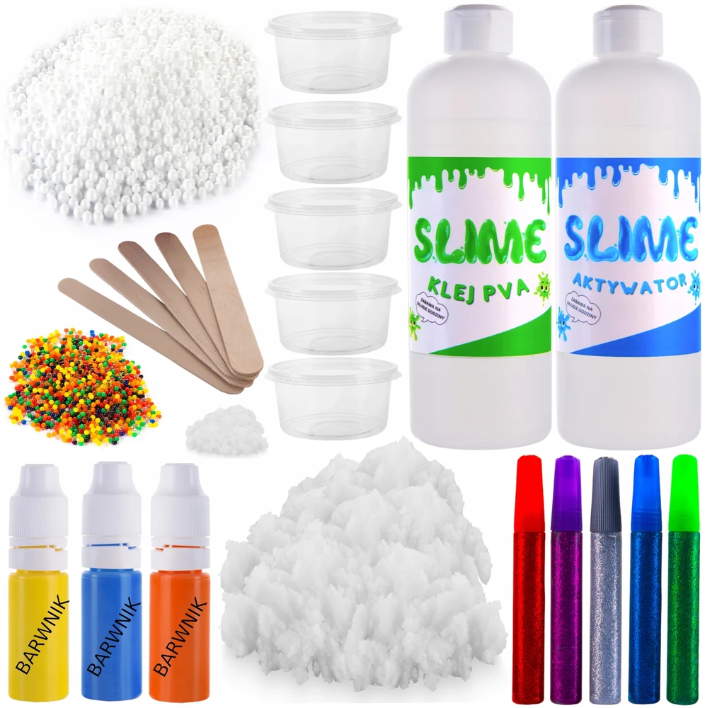SLIME RINKINYS 7in1 PVA KLIJAI KLIJAI GAMINTI 1L