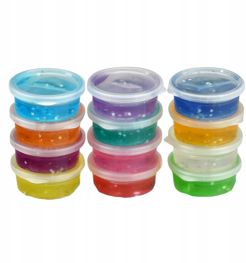 Slime Set 12 spalvų Slime Glitter Glut Creative Play Dough Fun