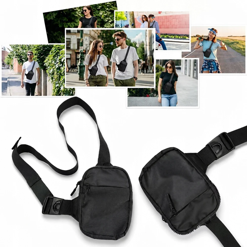 SLING BAG SIENINĖ KUPRINĖ Crossbody krepšys, crossbody bag, Juodas