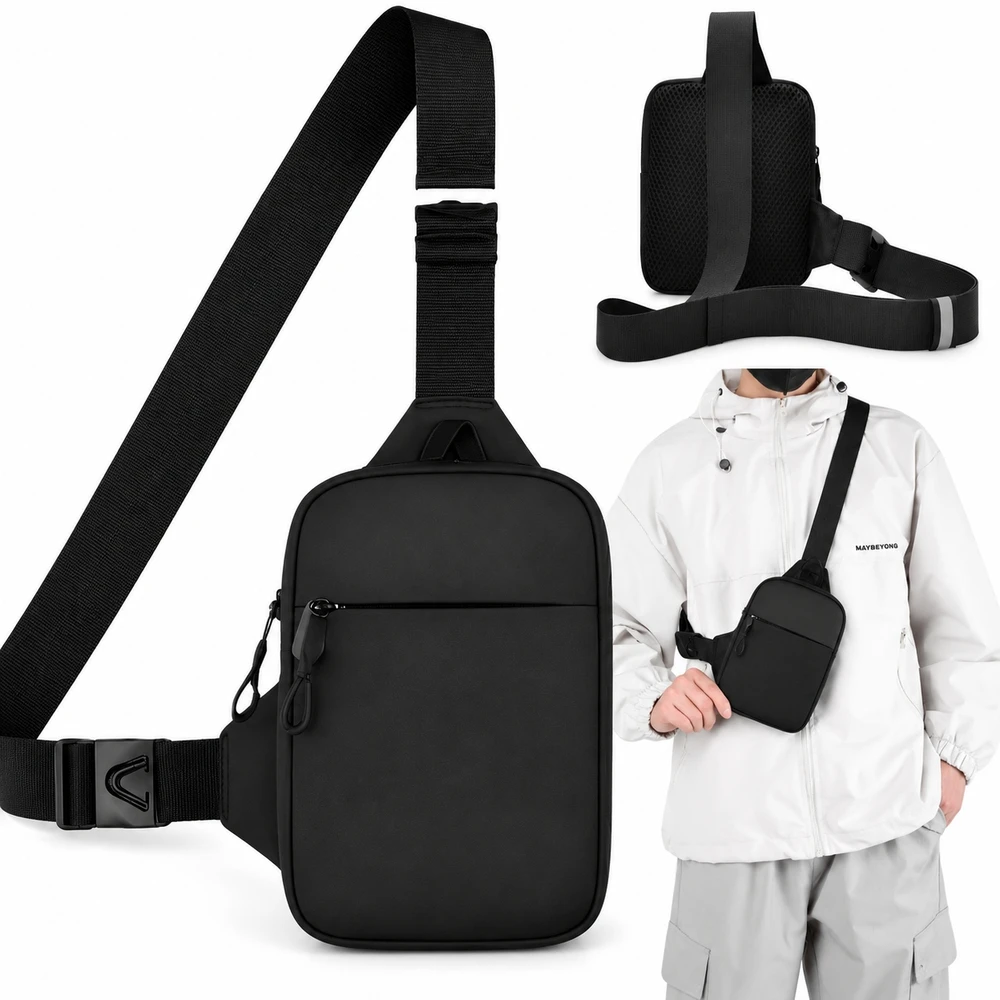 SLING BAG SIENINĖ KUPRINĖ Crossbody krepšys, crossbody bag, Juodas