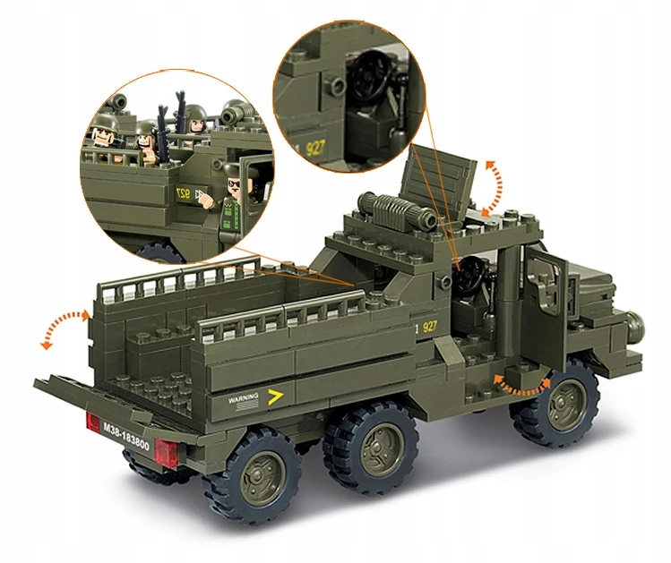 Sluban Army M38-B0301 Trooptransporter blokai 230 vnt.