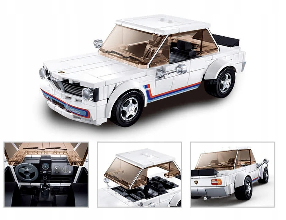 SLUBAN Blocks Race Car AUTO CLASSIC retro pav B1126 277 vnt.