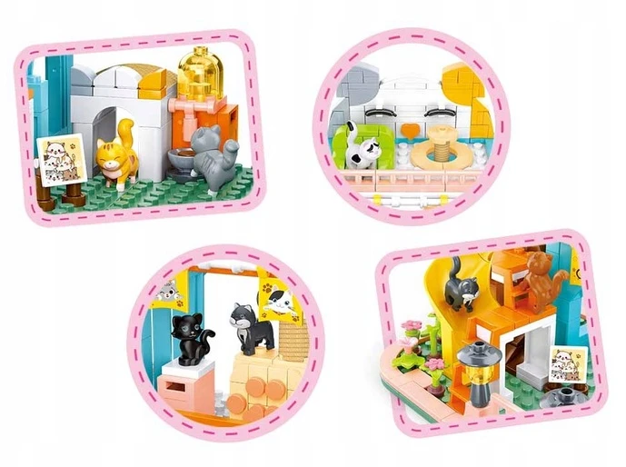 Sluban Cat Tree House Blocks Friends Girls Dream 521 El.