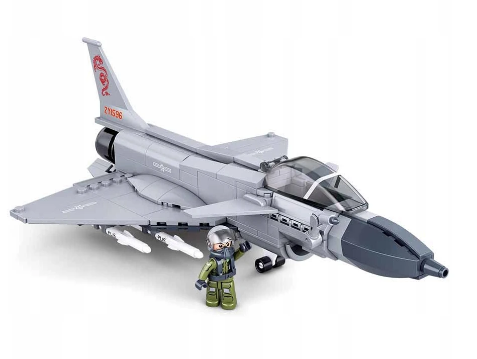 Sluban Construction Blocks Fighter J-10CS 211 el Vaikų gynimo diena