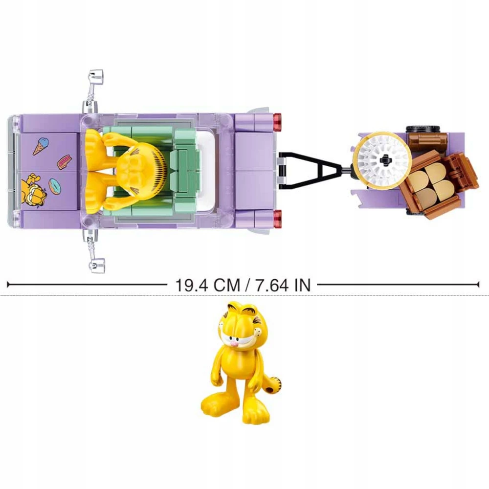 Sluban Garfield statybiniai blokai su figūrų rinkiniu 218 vnt. Vaikams 6+