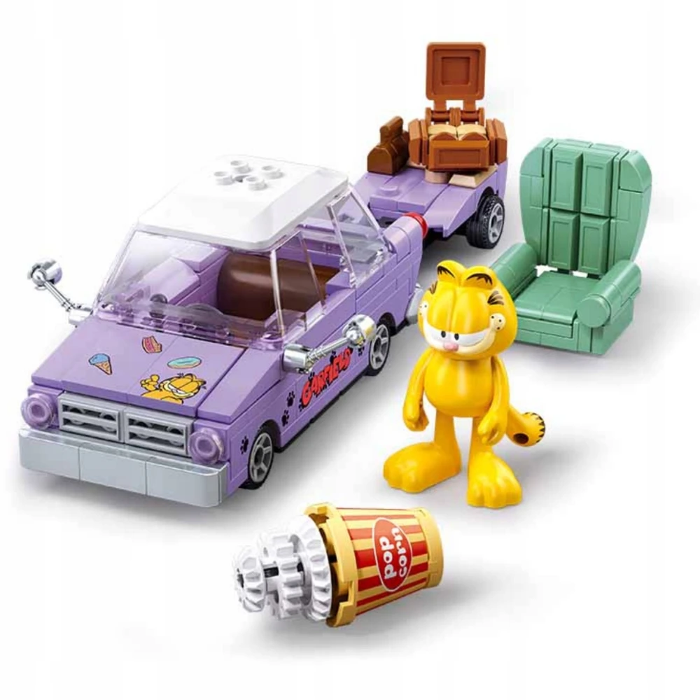 Sluban Garfield statybiniai blokai su figūrų rinkiniu 218 vnt. Vaikams 6+