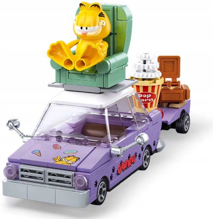 Sluban Garfield statybiniai blokai su figūrų rinkiniu 218 vnt. Vaikams 6+