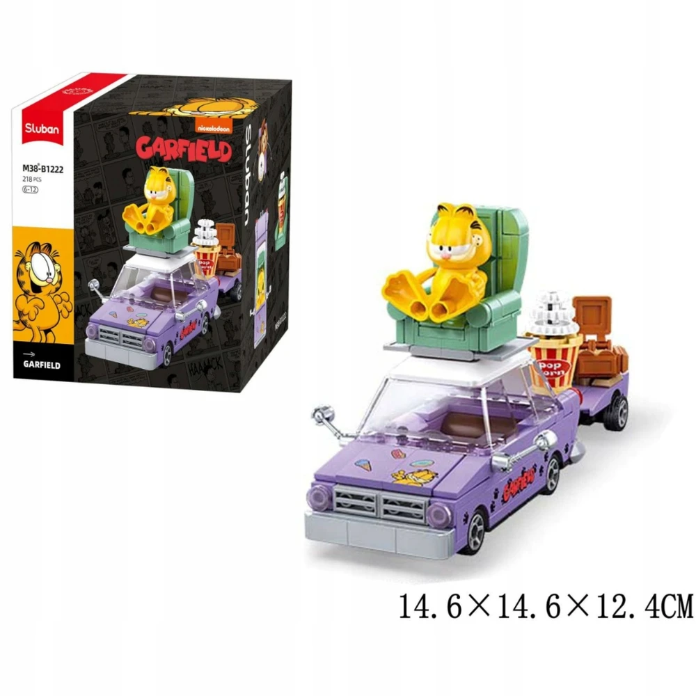 Sluban Garfield statybiniai blokai su figūrų rinkiniu 218 vnt. Vaikams 6+