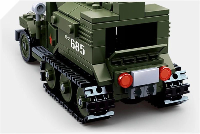 Sluban Gaz Halftrack statybiniai blokai 2in1 243 vnt Vaikų gynimo diena
