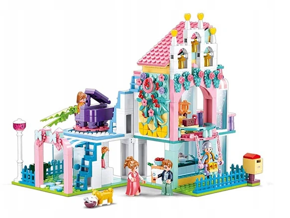 Sluban Girl's Dream blokai FLOWER HOUSE vila 7503