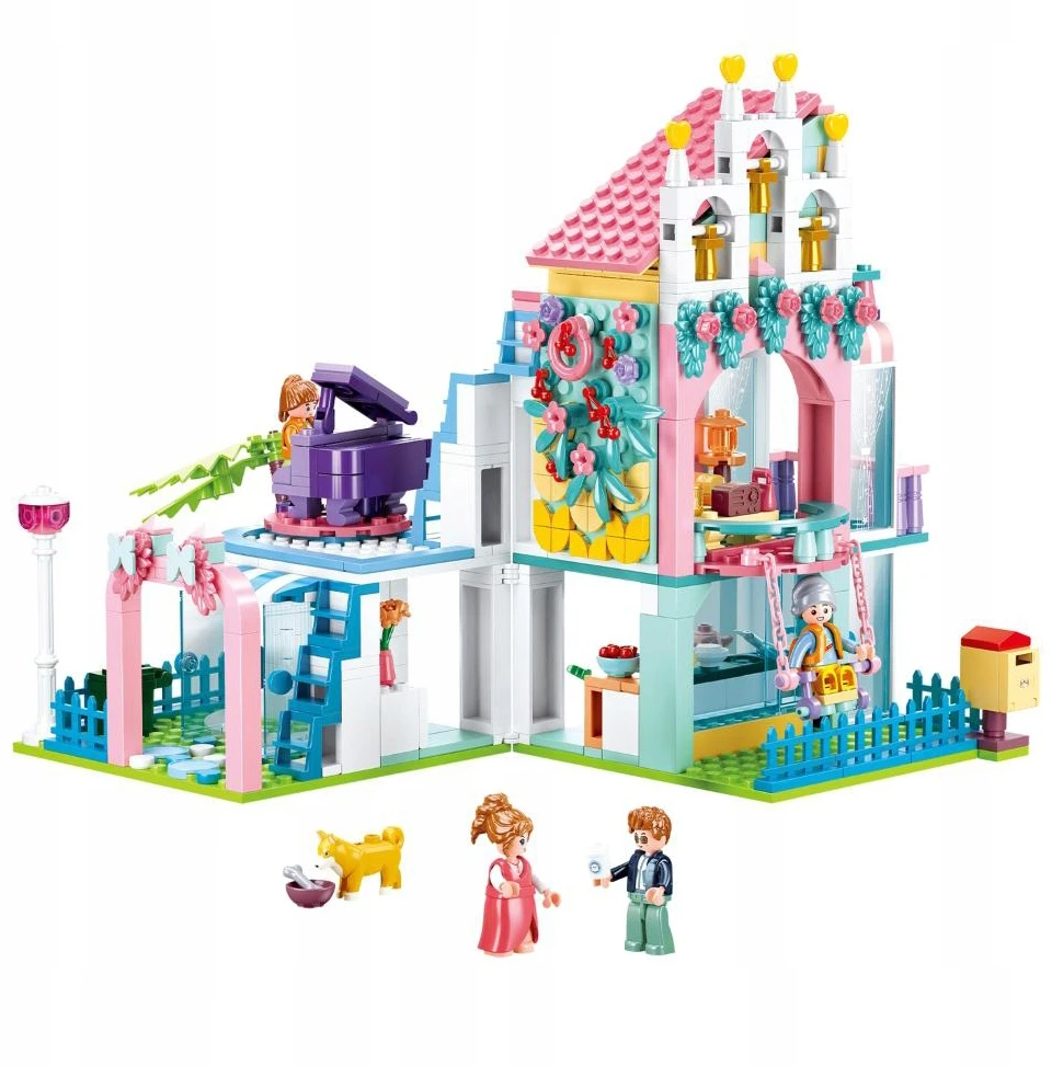 Sluban Girl's Dream blokai FLOWER HOUSE vila 7503