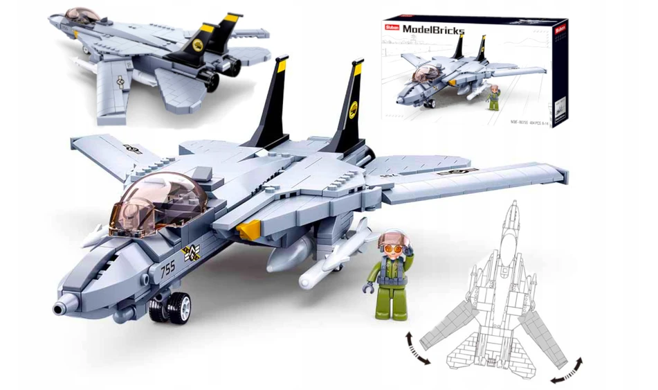 Sluban Grumman F-14 Tomkat TOP GUN blokuoja naikintuvą 404 eleFIGURE karinis