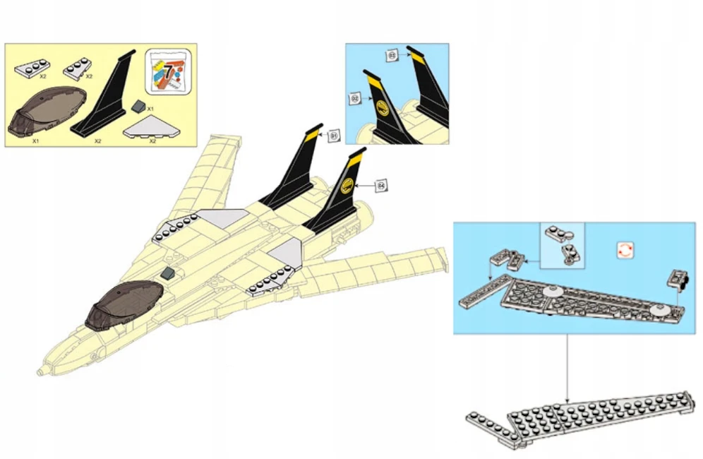 Sluban Grumman F-14 Tomkat TOP GUN blokuoja naikintuvą 404 eleFIGURE karinis