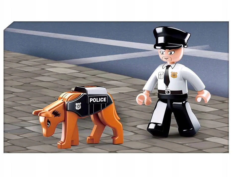 Sluban Klocki policijos policijos policijos automobilis 78 el automobilis vaikams