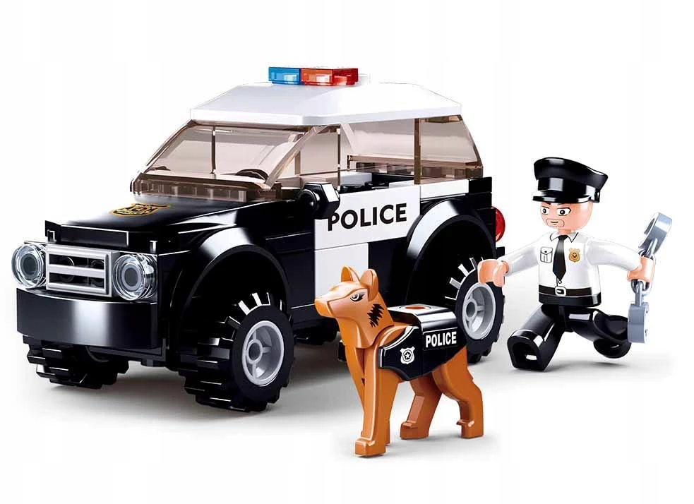 Sluban Klocki policijos policijos policijos automobilis 78 el automobilis vaikams