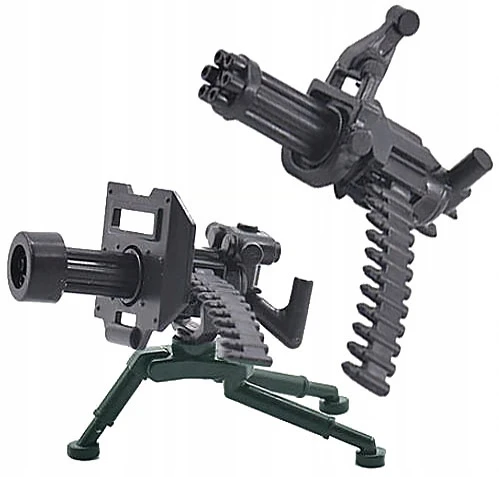 Sluban MINIGUN blokai ginklai ginklai armijos kariuomenės figūrėlės šautuvas vaikams veiksmo figūrėlė