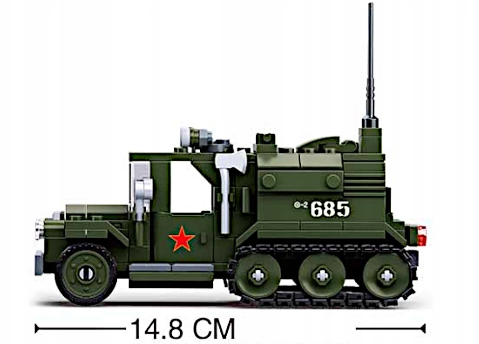 Sluban Plytos GAZ-60 Sunkvežimių TRANSPORTER Vikšrai patrankos MORTAR 2 FIGURINES
