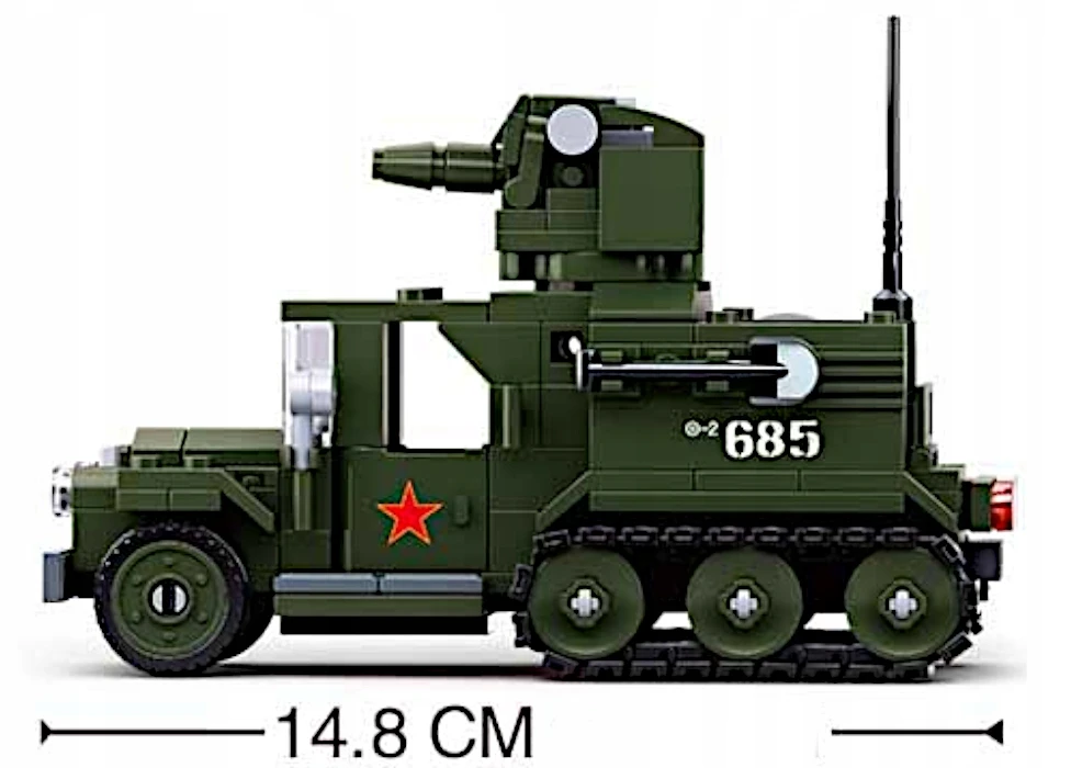 Sluban Plytos GAZ-60 Sunkvežimių TRANSPORTER Vikšrai patrankos MORTAR 2 FIGURINES