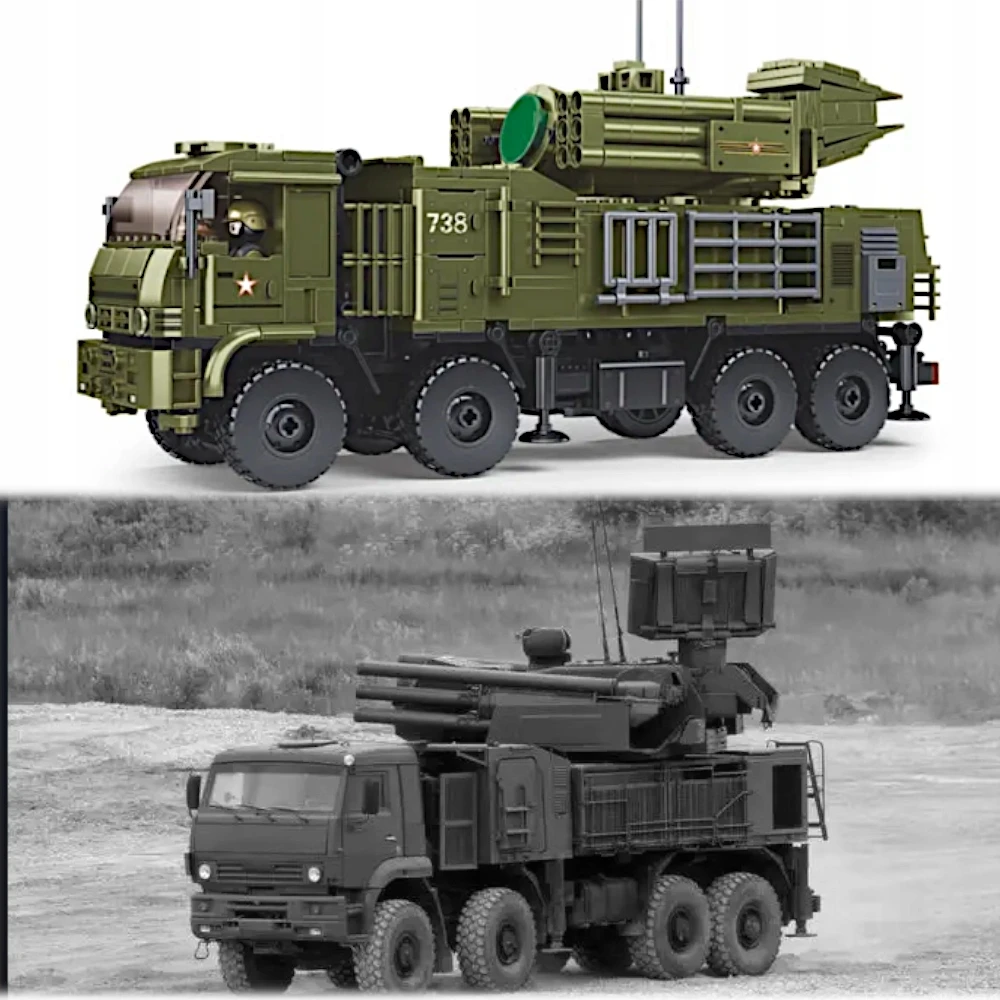Sluban Plytos Sunkvežimio PANTSIR-S1S ANTIORKAVIMO RYŠIO RAKETU RINKINYS. koja, COB