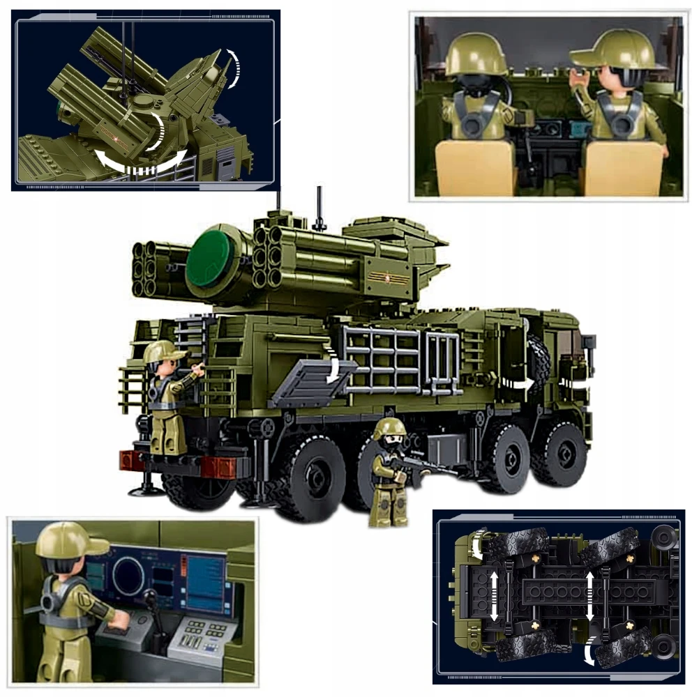 Sluban Plytos Sunkvežimio PANTSIR-S1S ANTIORKAVIMO RYŠIO RAKETU RINKINYS. koja, COB