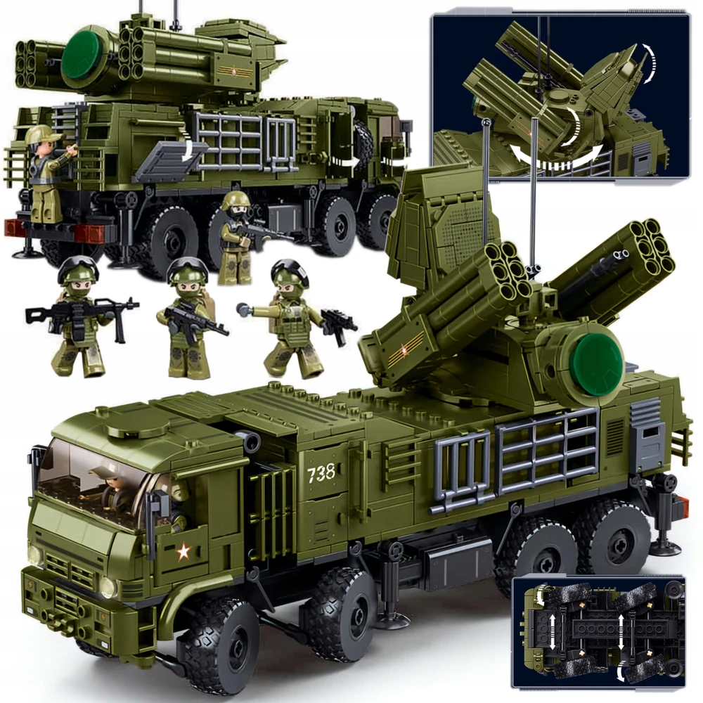 Sluban Plytos Sunkvežimio PANTSIR-S1S ANTIORKAVIMO RYŠIO RAKETU RINKINYS. koja, COB