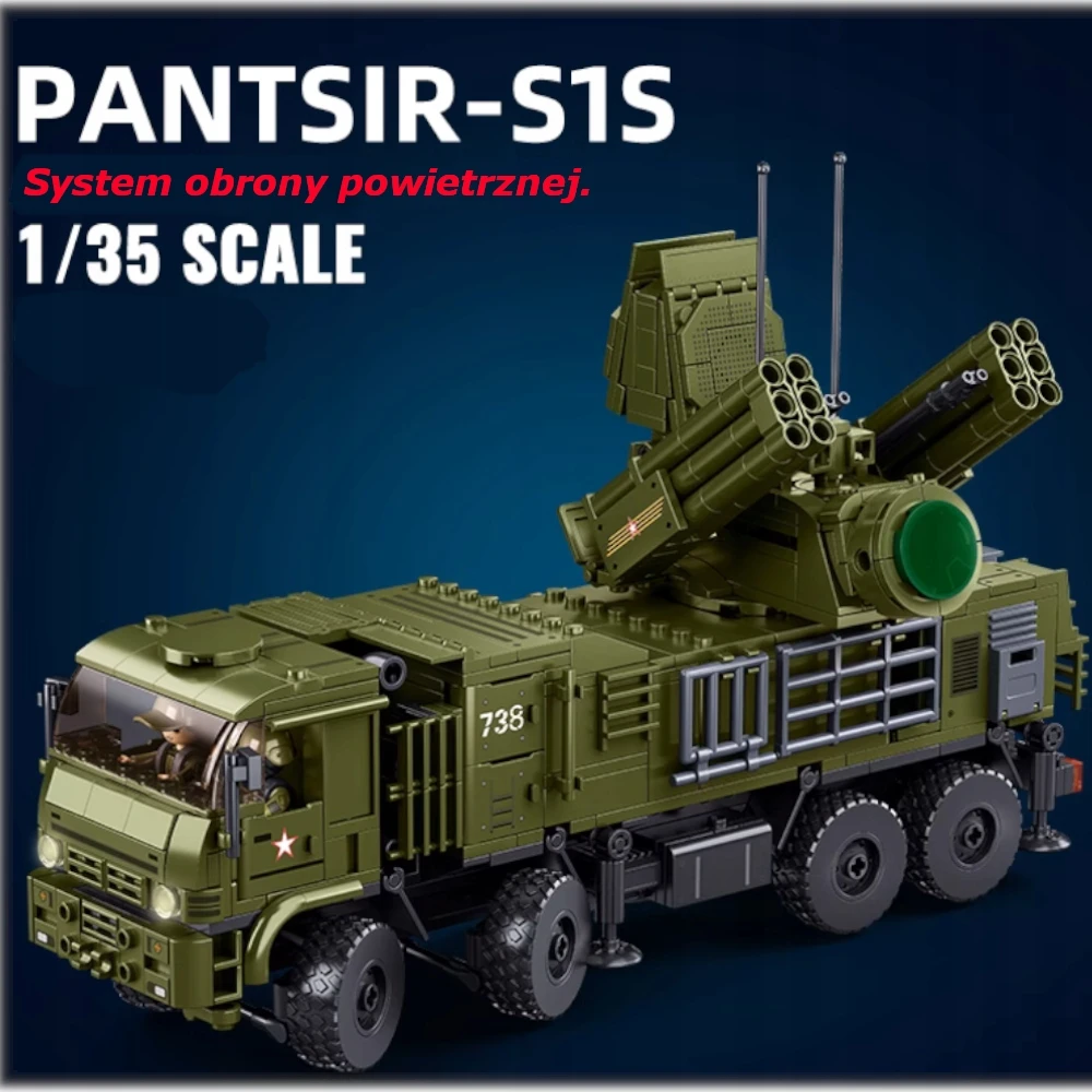Sluban Plytos Sunkvežimio PANTSIR-S1S ANTIORKAVIMO RYŠIO RAKETU RINKINYS. koja, COB