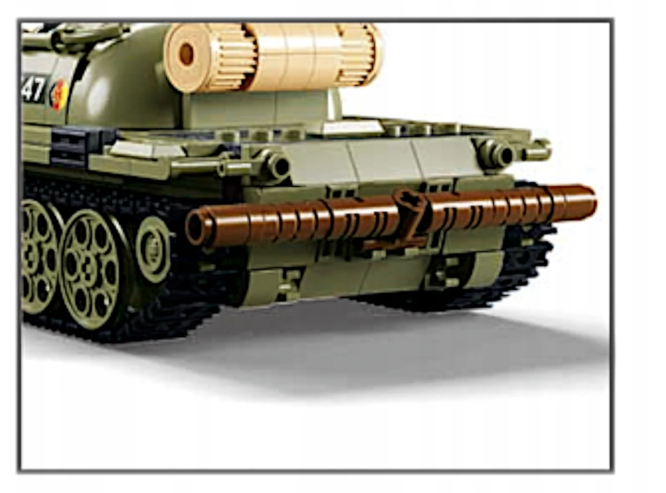 Sluban Plytos TANK T54S Sovietų tankų naikintojas Karinė armija 2 FIGURES