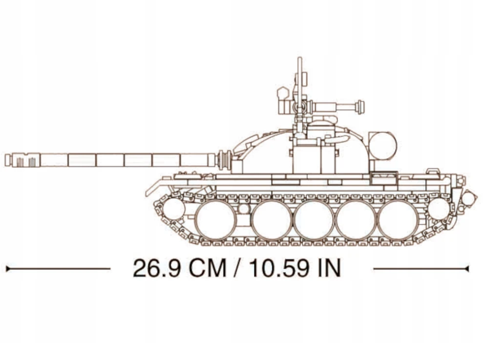 Sluban Plytos TANK T54S Sovietų tankų naikintojas Karinė armija 2 FIGURES