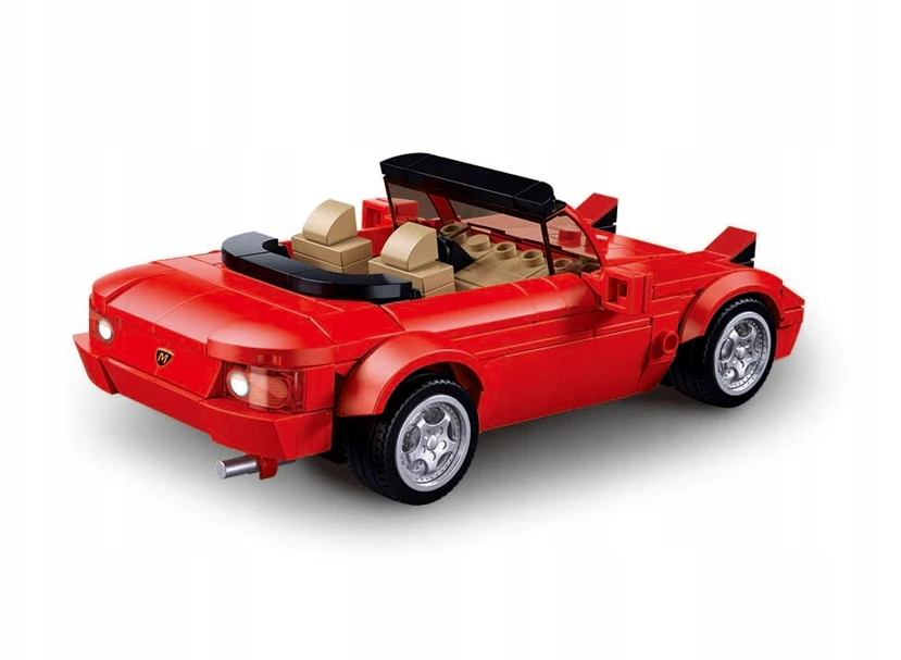 Sluban Raudona Cabriolet Construction Blocks 277 vnt. Vaikų gynimo diena