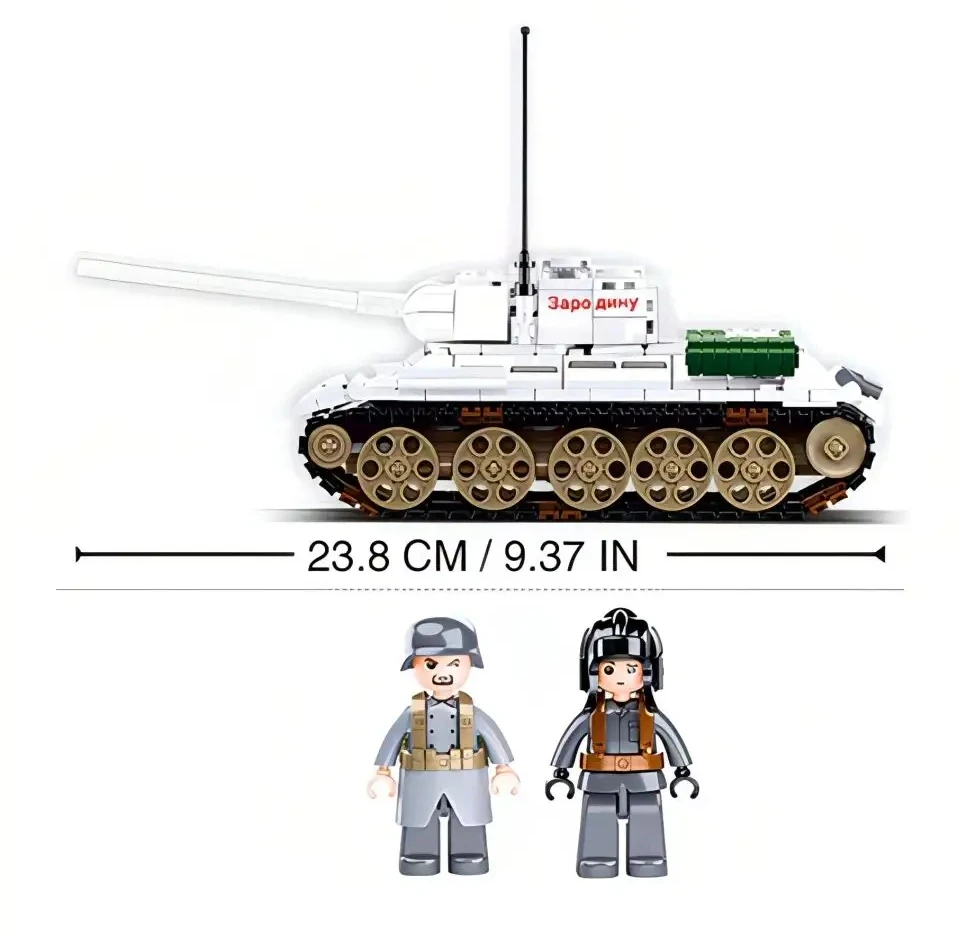 Sluban tankų blokai T-34 žieminiai balti 518 vnt. 1s