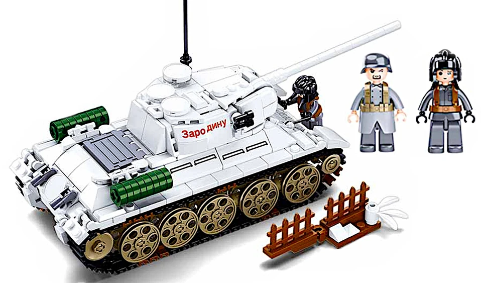 Sluban tankų blokai T-34 žieminiai balti 518 vnt. 1s
