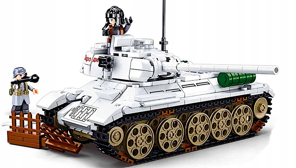 Sluban tankų blokai T-34 žieminiai balti 518 vnt. 1s