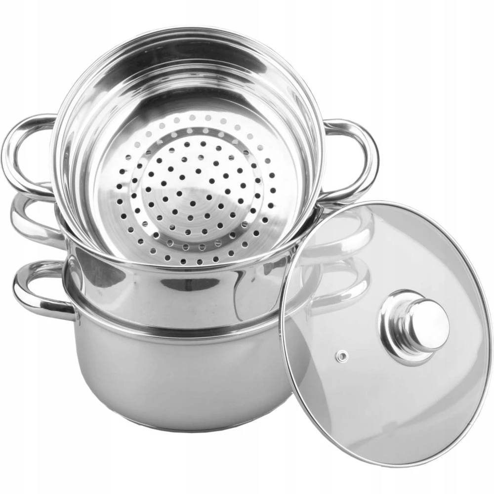 Smart Kitchen Puodas do gotowania na parze 18cm 4element. GAMYBA