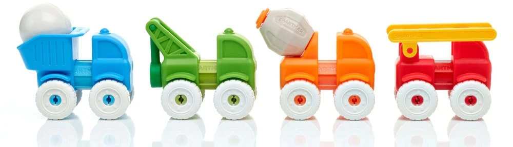 SMARTMAX magnetiniai blokai VEHICLES Mano pirmosios transporto priemonės 1+ Smart Games EDU