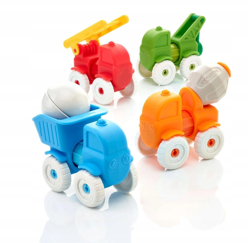 SMARTMAX magnetiniai blokai VEHICLES Mano pirmosios transporto priemonės 1+ Smart Games EDU